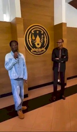 President Kagame of Rwanda hosts Rema
