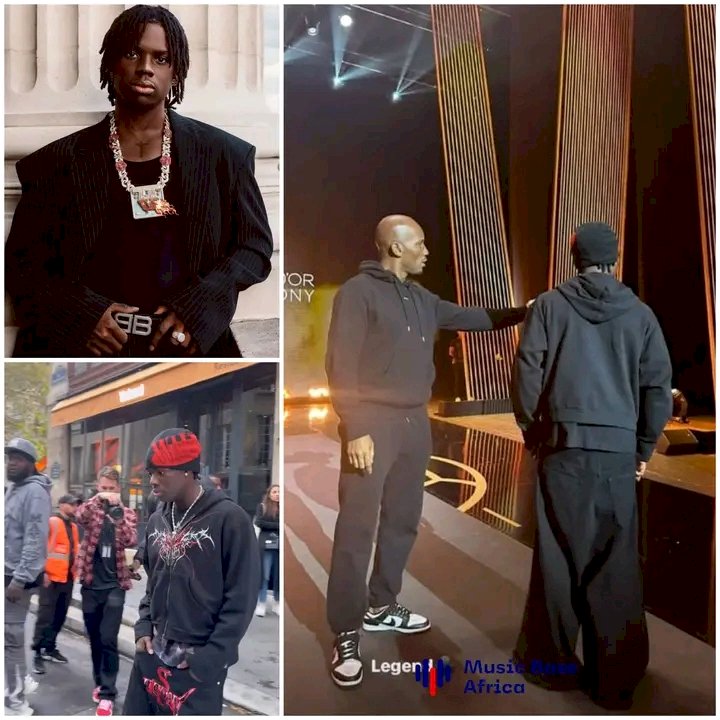 JUST-IN: Nigeria music artist rema spotted at ballon D'or,to perform