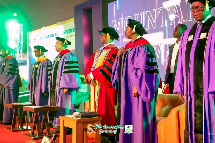 JUST-IN: Mountain Top university holds 5th convocation, Graduates 349 Students,as 36 graduands bags first class.