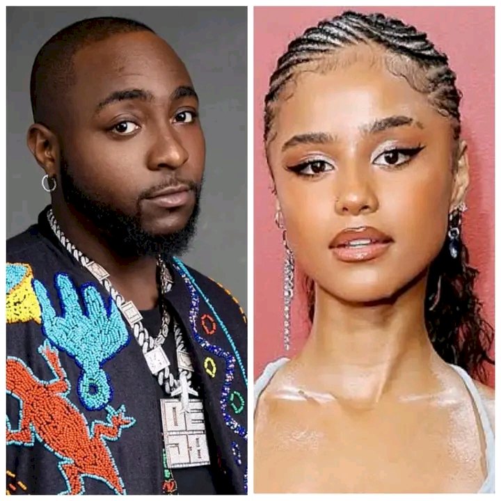 Davido congratulates Tyla on Grammy Award.