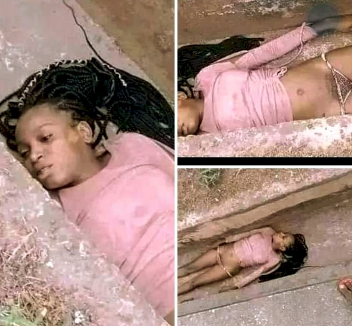 JUST-IN:Young lady used by her Yahoo boyfriend,dumped on roadside