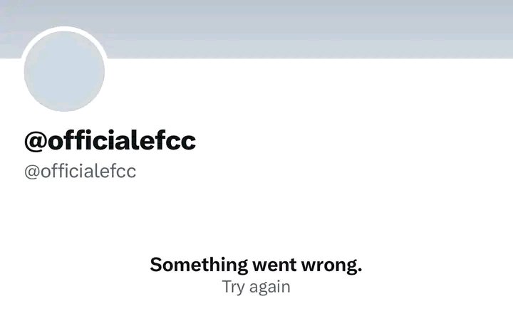 JUST-IN:Twitter Account Of the EFCC Inaccessible For 3 Days Over Alleged Cyber Attack By Yahoo boy's.