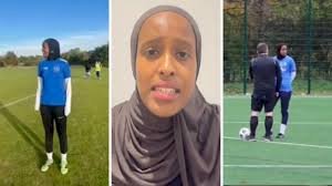 FA apologises to Muslim female football player after male referee banned her from playing because she refused to wear shorts