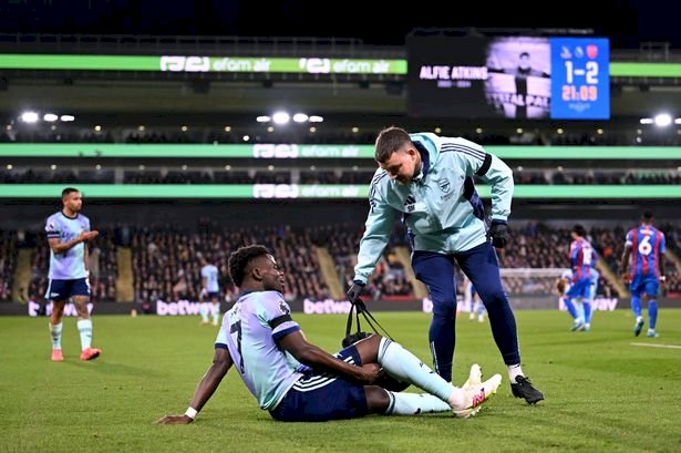 Saka suffers hamstring injury,to be out for weeks