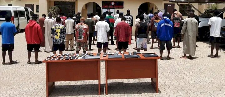 EFCC Arrests 40 Suspected Internet Fraudsters in Nassarawa